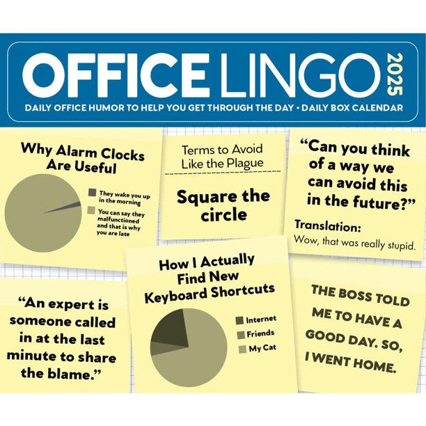 Willow Creek Press, Office Lingo 2025 Desk Calendar Walmart Business