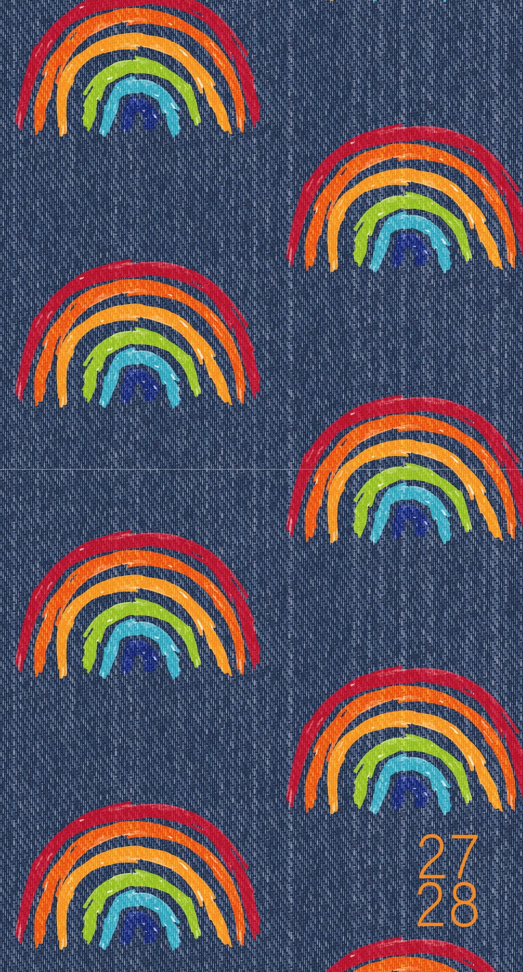 Willow Creek Press Retro Rainbow 2-Year 2027-28 3.5" x 6.5" Monthly Pocket Planner (66089)