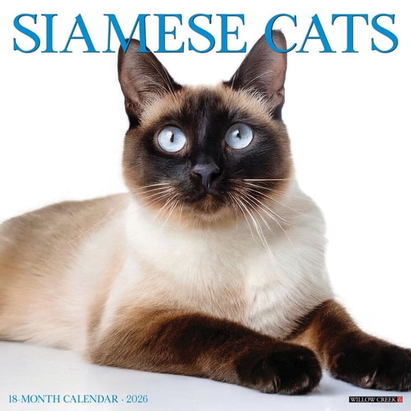 Willow Creek Press, Siamese Cats 2026 Wall Calendar