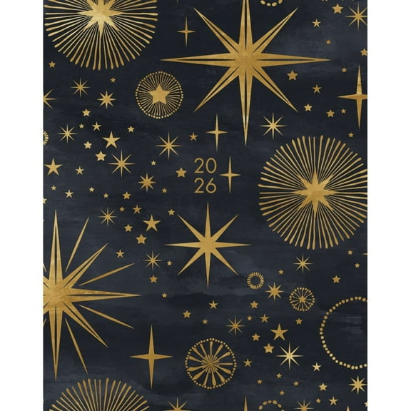 Willow Creek Press, Starry Night Booklet Monthly 2026 Planner, 7.5'' X 9.5'', 12-Month Calendar with Stapled Binding