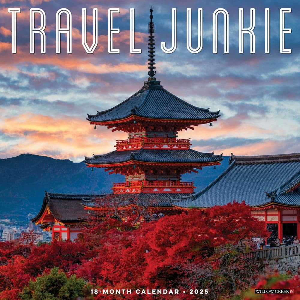 Willow Creek Press, Travel Junkie 2025 Wall Calendar