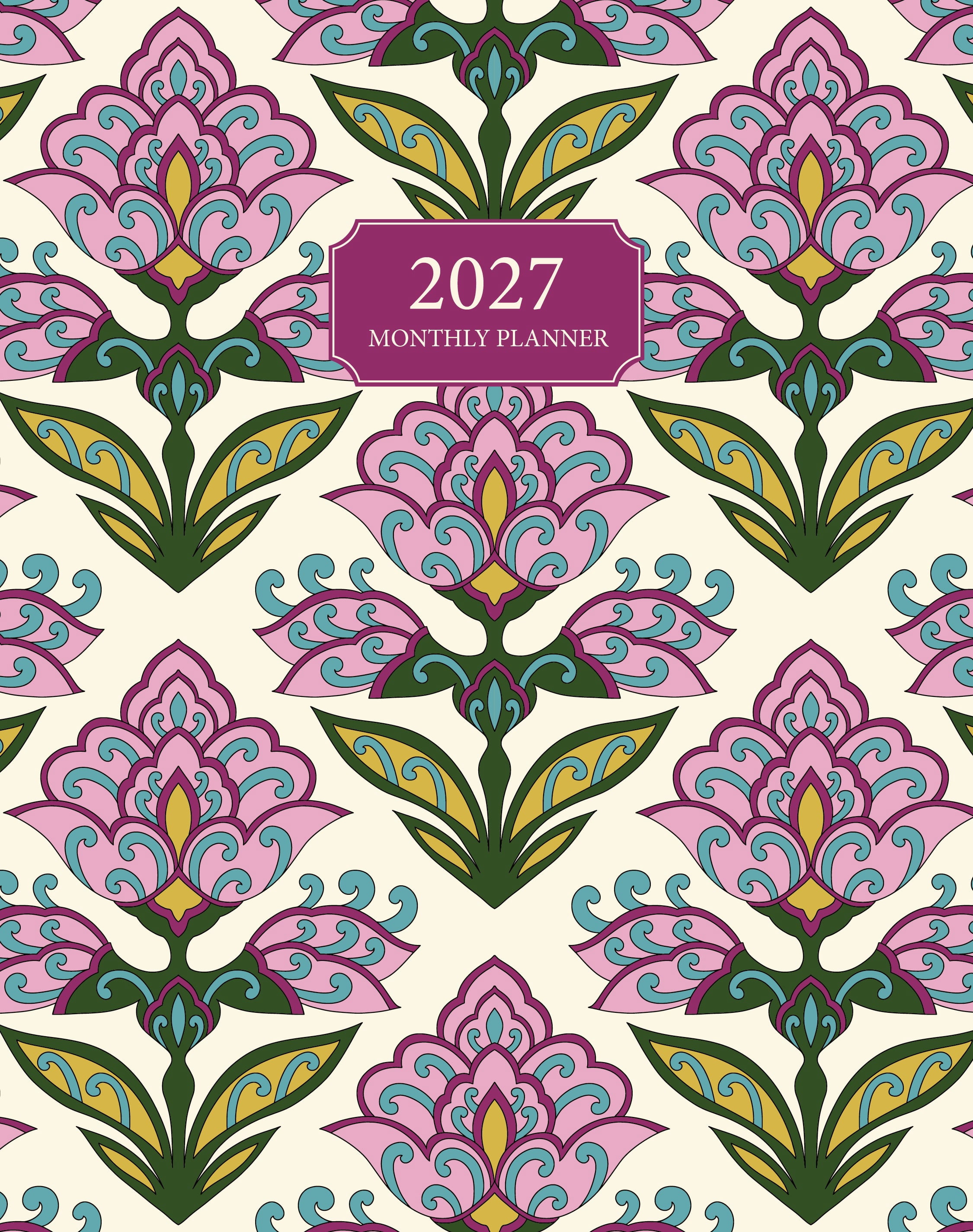 Willow Creek Press Tulip Flowers 2027 7.5" x 9.5" Booklet Monthly Planner (65754)
