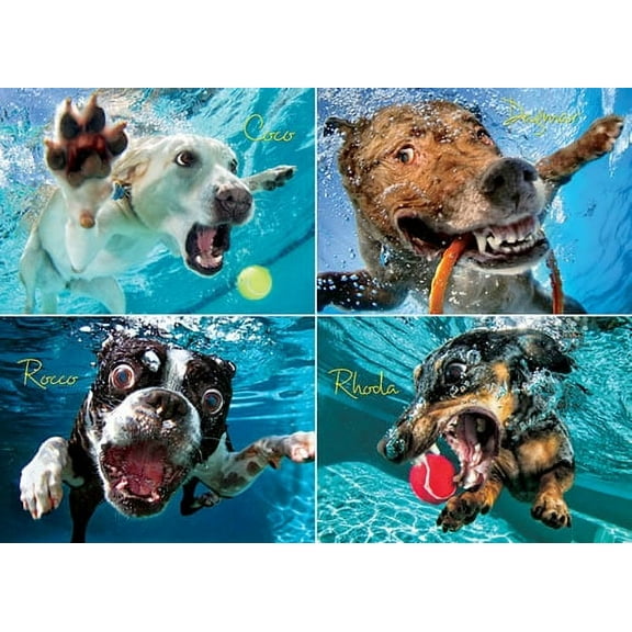 Willow Creek Press Underwater Dogs: Pool Pawty 1000-Piece Puzzle