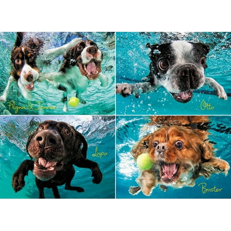 Willow Creek Press Underwater Dogs: Ruff Water 1000-Piece Puzzle