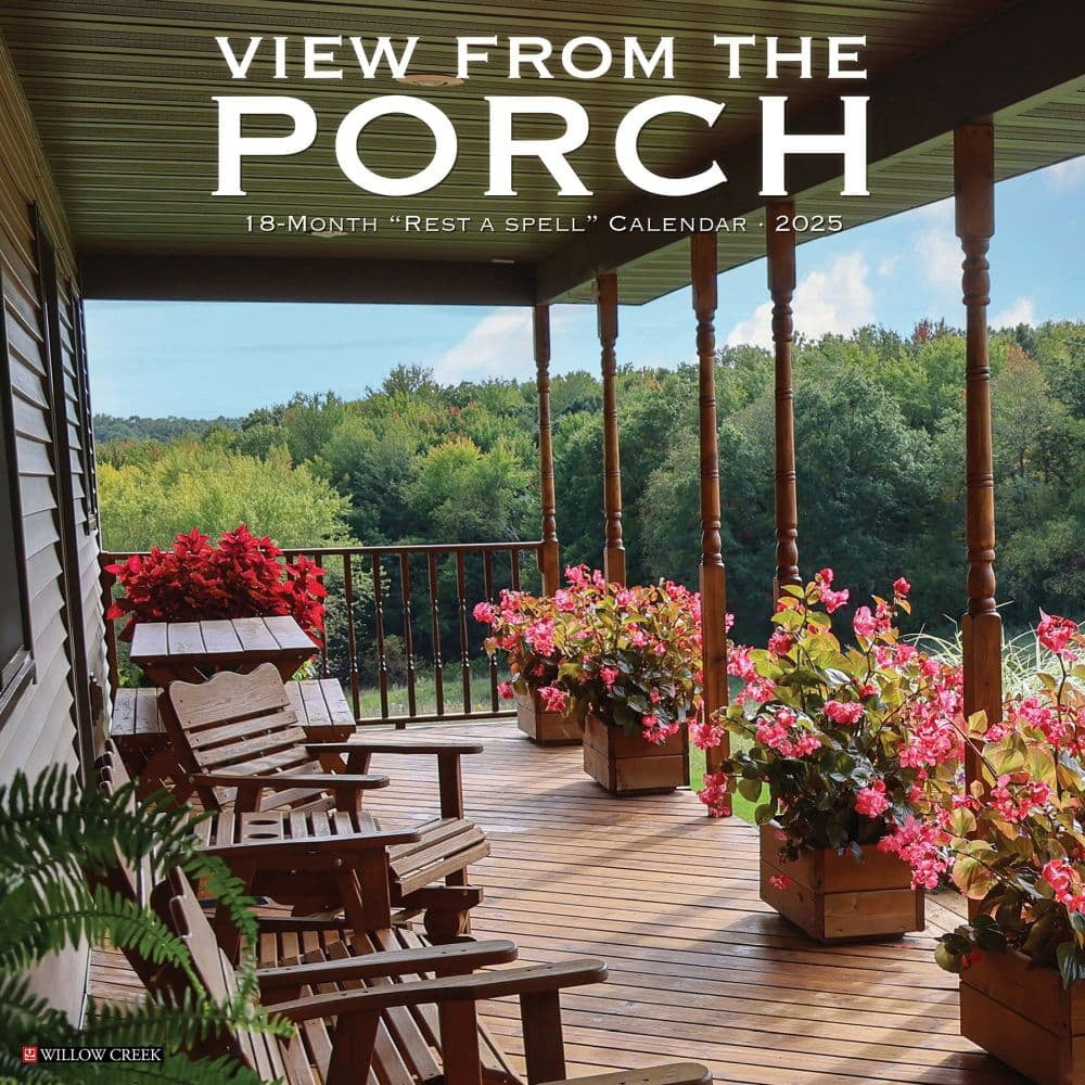Willow Creek Press, View From the Porch 2025 Wall Calendar