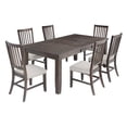 thumbnail image 1 of Willow Creek Rustic Distressed 78" Seven-Piece Dining Set, 1 of 6