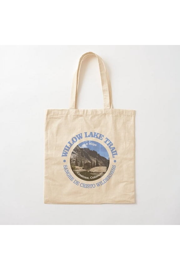 Willow Lake Trail (Rd) Canvas Tote Bags, Reusable Shopping Bag