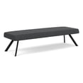 thumbnail image 1 of Willow Lounge Lobby Reception Waiting 3 Seat Bench / Black Steel / Dark Gray, 1 of 5