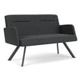 thumbnail image 1 of Willow Lounge Lobby Reception Waiting Loveseat / Charcoal Steel / Dark Gray, 1 of 5