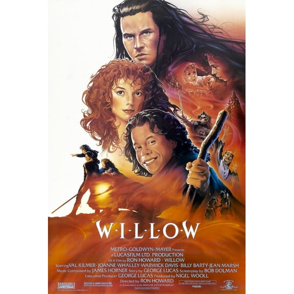 Willow Movie Poster Reprint Art Decor 27Inx40In for any room 27x40 Square Adults Best Posters
