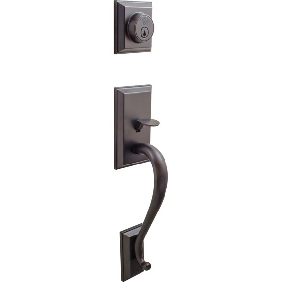 Willow Park Handleset, KW Keyway, No Interior Pack Included, Matte Black by Stone Harbor Hardware