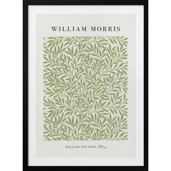Willow Pattern Framed Art Modern Wall Decor