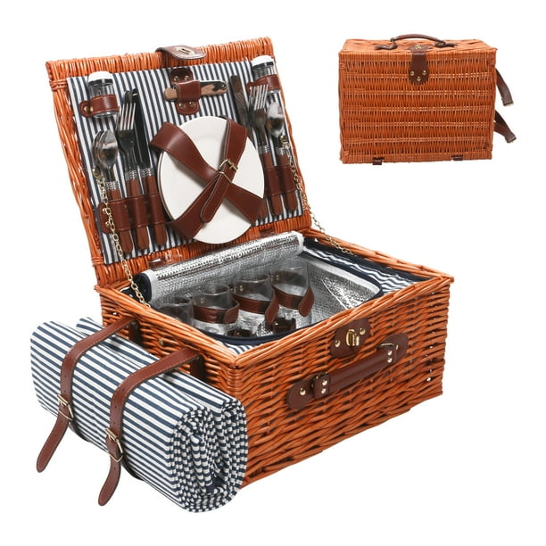 57. Willow Picnic Basket Set