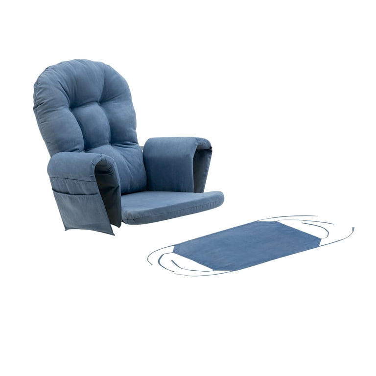 Willow Replacement Cushions for Glider Rocking Chair Blue Walmart