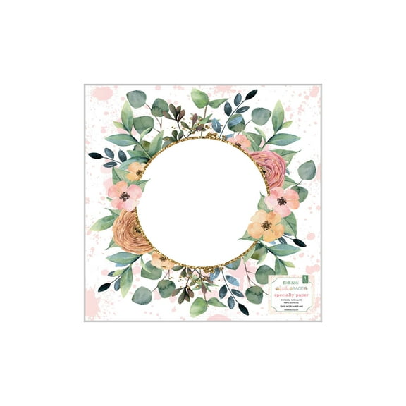 Bo Bunny Willow & Sage Paper 12x12 Acetate