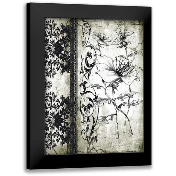 Willow, Susan P. 11x14 Black Modern Framed Museum Art Print Titled - Rose Vintage I B