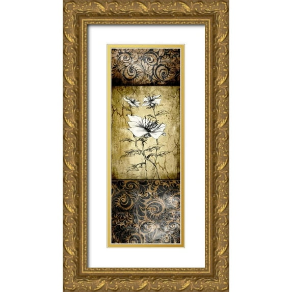 Willow, Susan P. 14x32 Gold Ornate Wood Framed with Double Matting Museum Art Print Titled - Brown Vintage II B