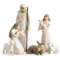 Willow Tree 6-Piece Nativity Set Classic Nativity Collection Sculpted Hand-Painted Figures Behold The Awe and Wonder of The Christmas Story