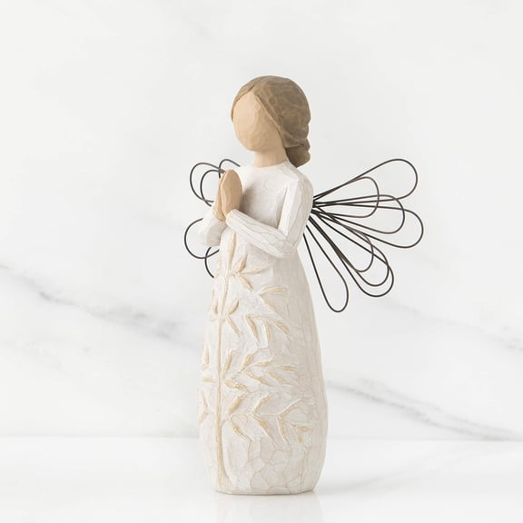 Willow Tree Angel Figurine with Wire Wings, Sentimental Decor