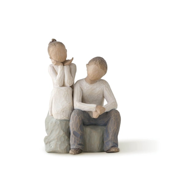 Demdaco Demdaco Willow Tree Brother and Sister Figurine Inspirational Home Decor