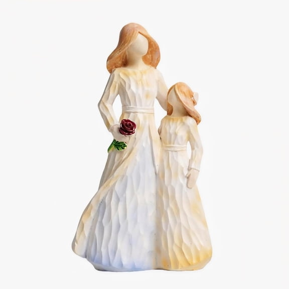 Willow Tree Figurines, Family of Four Statue - Parents with Kids Heartwarming Sculpture, Handcrafted Resin Figurine Gift for Mom & Dad, Christmas, New Home, Anniversary Family Keepsake