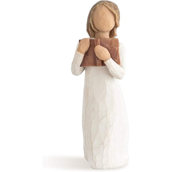 Willow Tree Love of Learning, Open Books, Open Minds, A Gift for Graduates, Students, Teachers, Caregivers, to Celebrate Special Accomplishments and Milestones, Sculpted Hand-Painted Figure