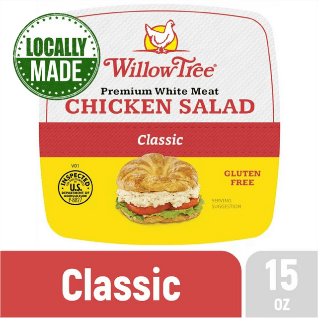 Willow Tree White Meat Chicken Salad Classic Style, 15 oz (Refrigerated