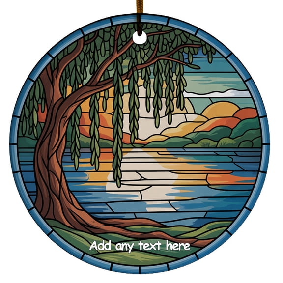 Willow by Lake Ornament Personalized Ornament for Mom, Wife, Family or Friends Who Love Willow by Lake, Christmas 2025 Decoration