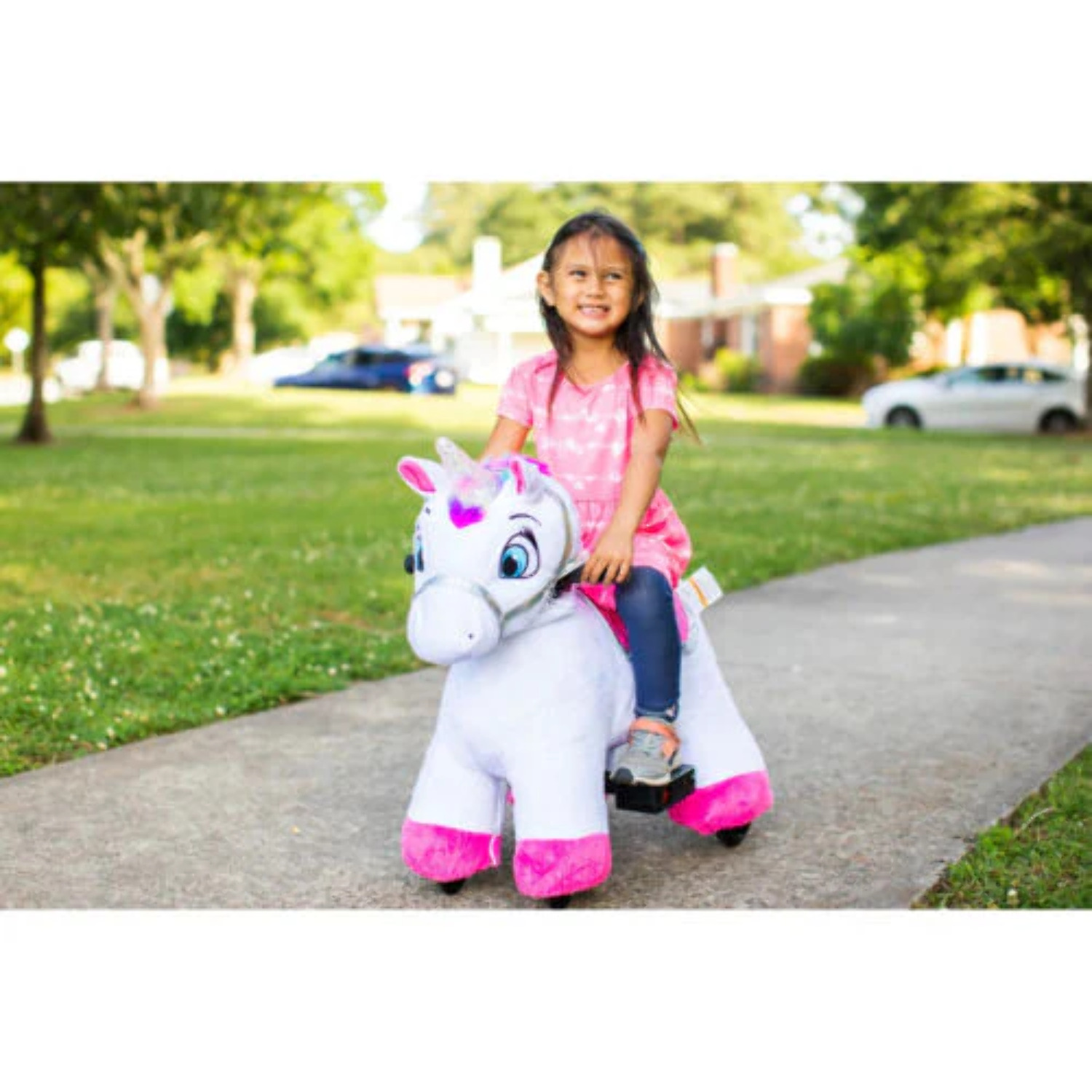 Willow the Unicorn Plush RideOn Toy with Light and Sound Effects 6