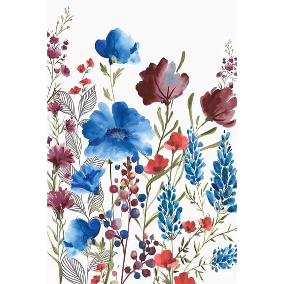 Willowherb I Poster Print by Eva Watts (14 x 10)