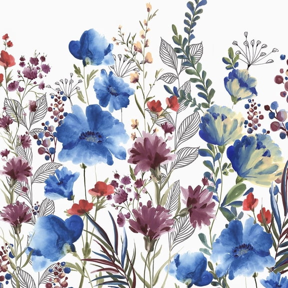 Willowherb II Poster Print by Eva Watts (12 x 12)