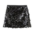 thumbnail image 1 of Willshela Women Fashion With Sequined Solid Side Zipper Mini Skirt Vintage High Waist Female Chic Lady Skirts, 1 of 10