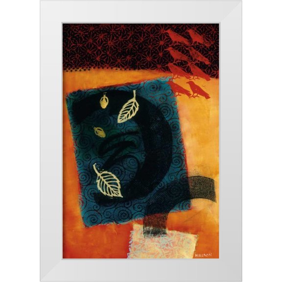Willson, Valerie 11x14 White Modern Wood Framed Museum Art Print Titled - The Crows Debate