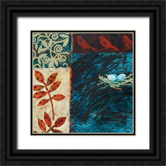 Willson, Valerie 12x12 Black Ornate Wood Framed with Double Matting Museum Art Print Titled - Secret Joys