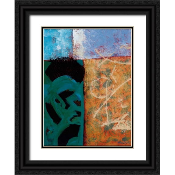 Willson, Valerie 15x18 Black Ornate Wood Framed with Double Matting Museum Art Print Titled - Waters Edge