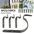 thumbnail image 1 of Willstar 10pcs Hanging Hook For Plant Colth Wreath Hanger Garland Hanging Plant Bracket,Hanging Baskets Brackets Hooks,Wall Mounted Hooks,Heavy Duty Wall Hook,Outdoor Garden Plant Hanger Wall Bracket, 1 of 10