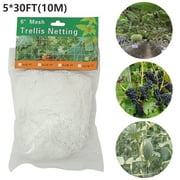 Willstar 15/30FT Grow Trellis Netting - Plant Support Grow Tent Garden Mesh Net Polyester
