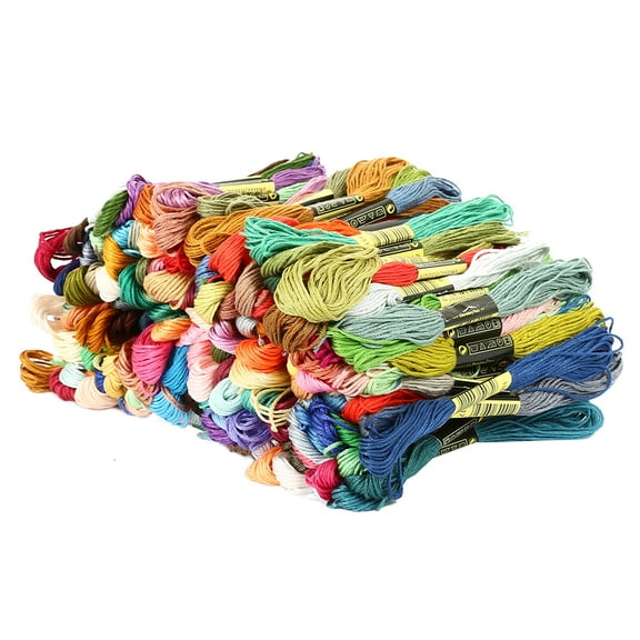 Willstar 200PCS Floss Stitch Thread Embroidery Sewing Skeins Multi Colors Knitting Kit
