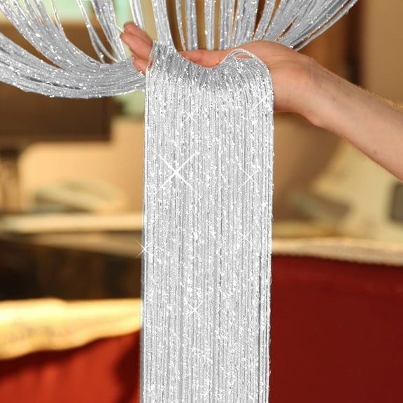 Willstar 200cm*100cm Tassel String Door Window Curtain Beads Chain Fringe Panel Room Divider