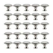 Willstar 20pcs Kitchen Cabinet Knobs Pulls, Brushed Nickel Cabinet Knobs, Drawer Dresser Handles Cupboard Door Heavy Knobs, Kitchen Cabinet Hardware with Screws for Bathroom Drawer, Silver