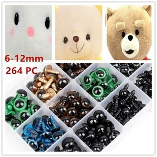 ODOMY 5mm - 12mm 752PC Plastic Safety Eyes Amigurumi Soft Toy Teddy Bear  Craft Animal 