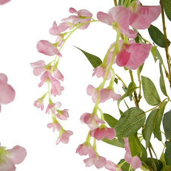 Willstar 2PCS 180CM Hanging Artificial Flowers Garland Silk Wisteria Fake Garden Ivy Rattan Plants Vines Decor Wedding Party Home