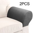 thumbnail image 1 of Willstar 2Pcs Sofa Armrest Cover Waterproof Stetch Anti-Slip Sofa Slipcover Furniture Protector Home Decor-Dark Gray, 1 of 11