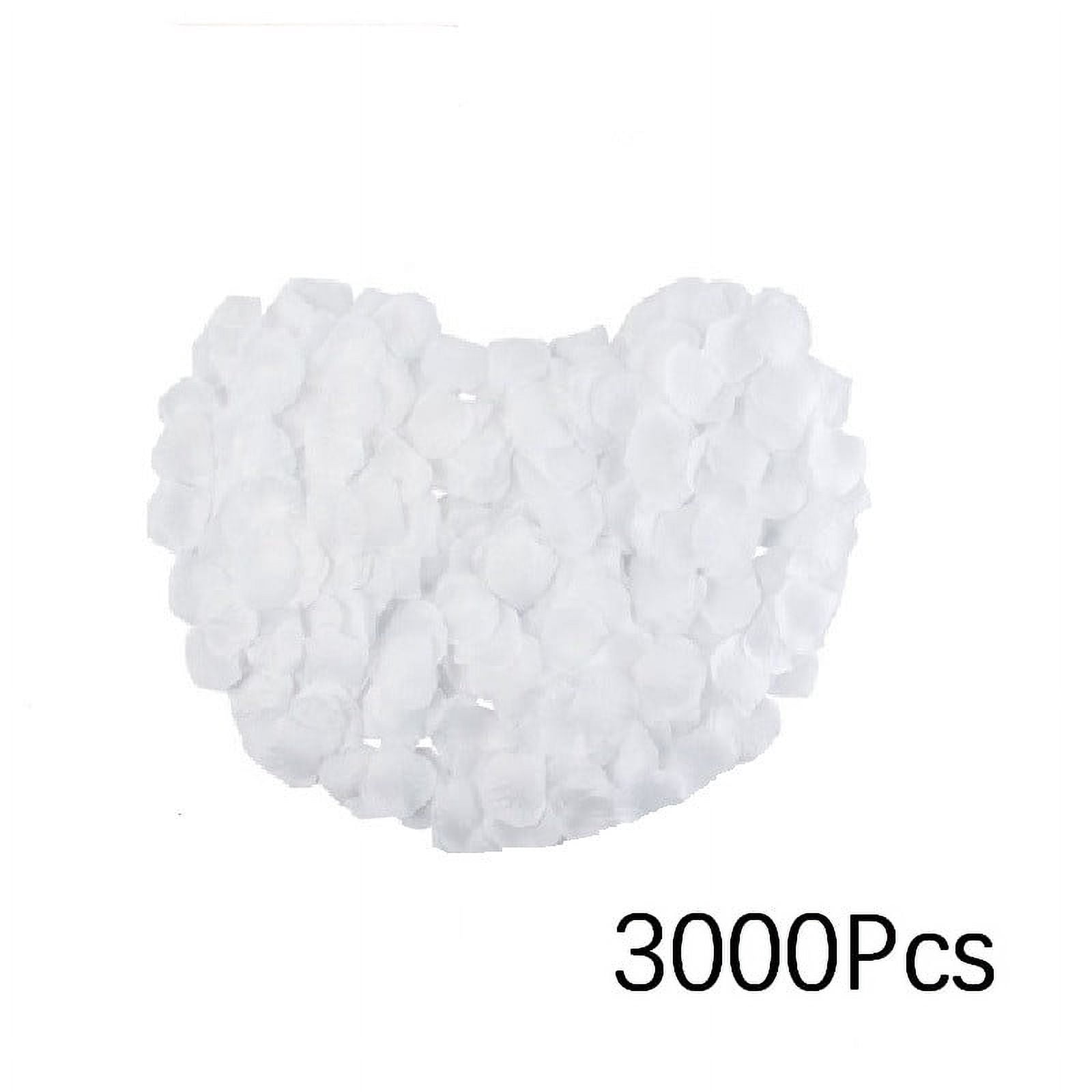 3000 Red Silk Rose Petals With 36 Heart-Shaped LED Tea Lights - Romantic Proposal/Date Night Decor Set