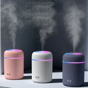 Willstar 300ml Air Diffuser USB Mist Humidifiers Mini Essential Oil Humidifier with 7 Colors Light for Bedroom, Baby Room, Plants, Car, Yoga, Office
