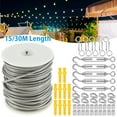 thumbnail image 1 of Willstar 30M Garden Wire Kit,Wire Fence Roll Cable Railing Kit PVC Coated 304 Stainless Steel Cable Rope for Garden Wire Cable Railing, 1 of 11