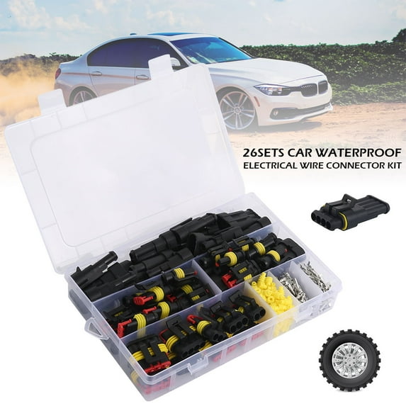 Willstar 352Pcs Motorcycle Electrical Waterproof Wire Connector Plug Kit Terminal Combination Car Accessories
