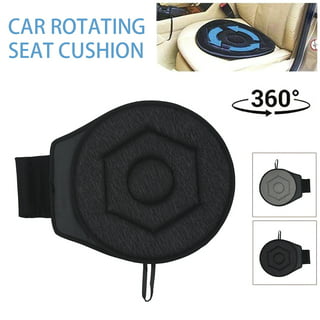 Tinksky Rotating Cushion Auto Car Swivel Seat Cushion Rotary Car Seat Pad Car Seat Mat for The Elderly, Size: 17.32 x 15.35 x 0.79