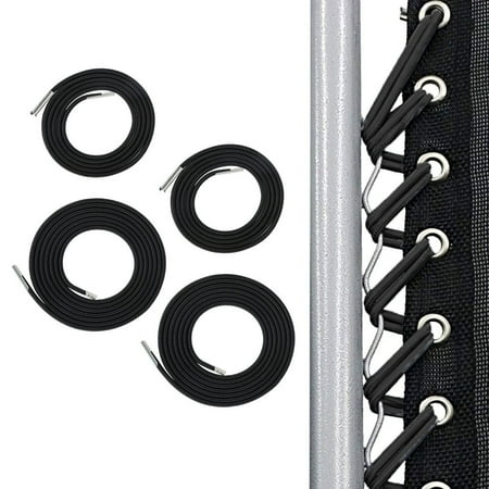Willstar 4Pcs Elastic Bungee Rope Cords Recliner Laces for Zero Gravity Chair Replacement-Black
