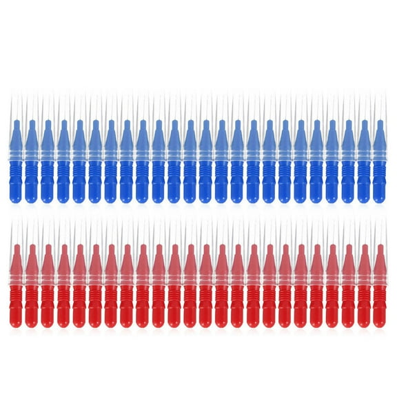 Willstar 50Pcs Interdental Brush Toothpick Cleaners Floss Oral Hygiene Brushes Dental Cleaning Tools